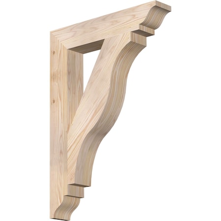 Ekena Millwork Funston Traditional Smooth Bracket, Douglas Fir, 3 1/2"W x 20"D x 28"H BKT04X20X28FST01SDF